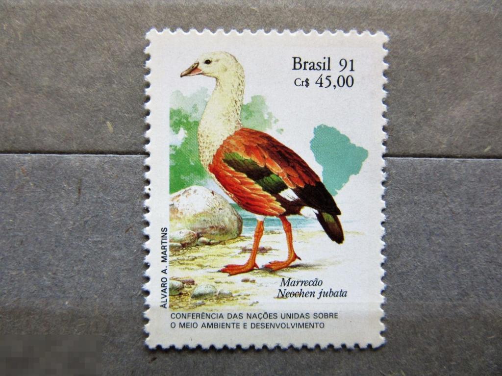 Бразилия 1991 г. Фауна. Птицы водоплавающие.** MNH