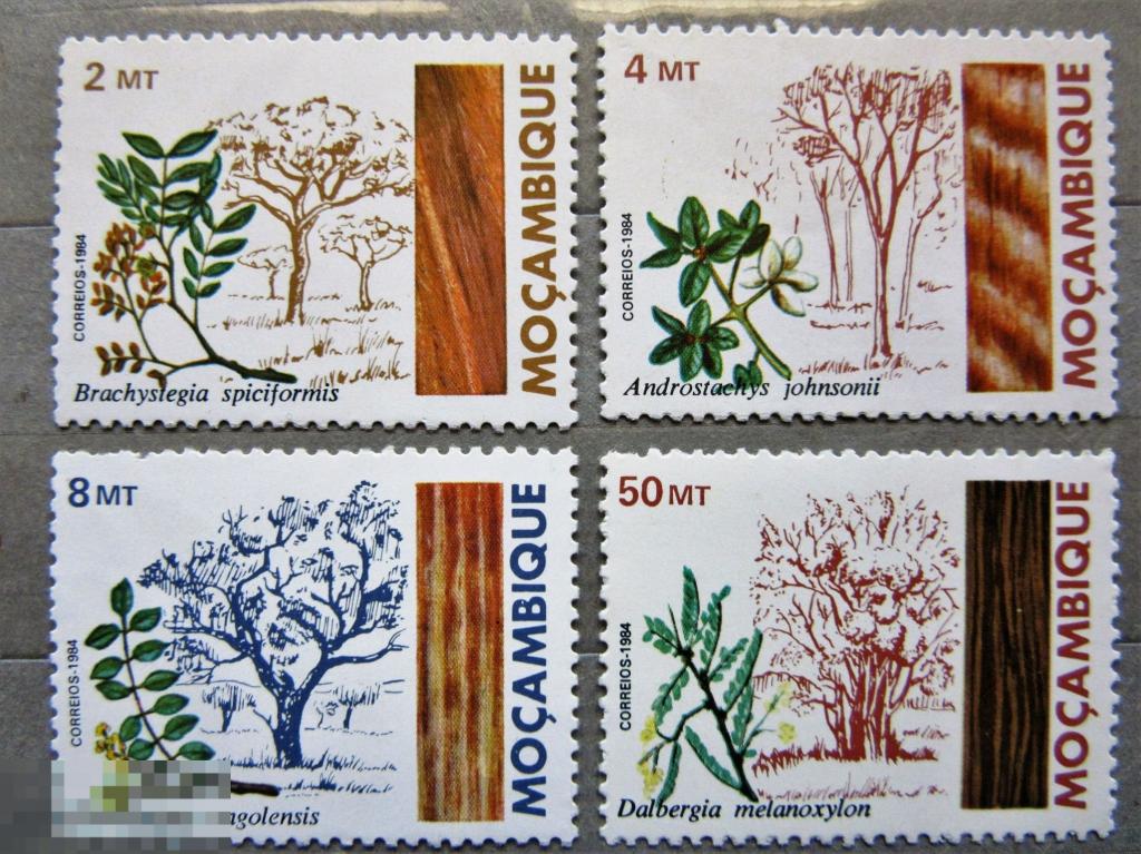 Мозамбик 1984 г. Африканские деревья. 4м.**MNH