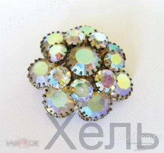 Брошь СЕВЕРНОЕ СИЯНИЕ винтаж отличная 