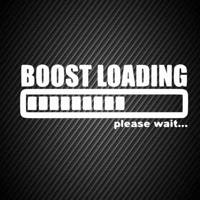 Наклейка Boost loading Жёлтый 254 x 97 mm.