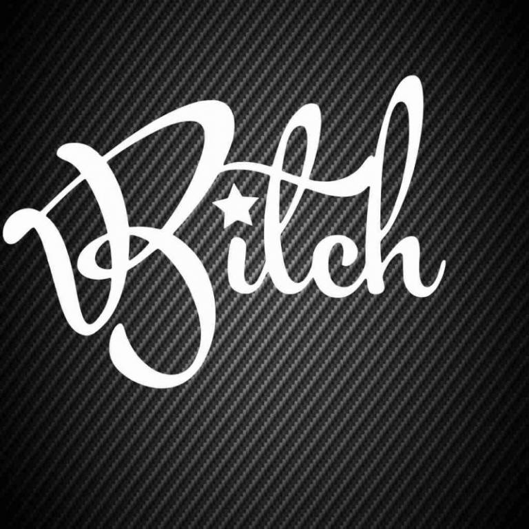 Наклейка С*ка Белый 127 x 90 mm.