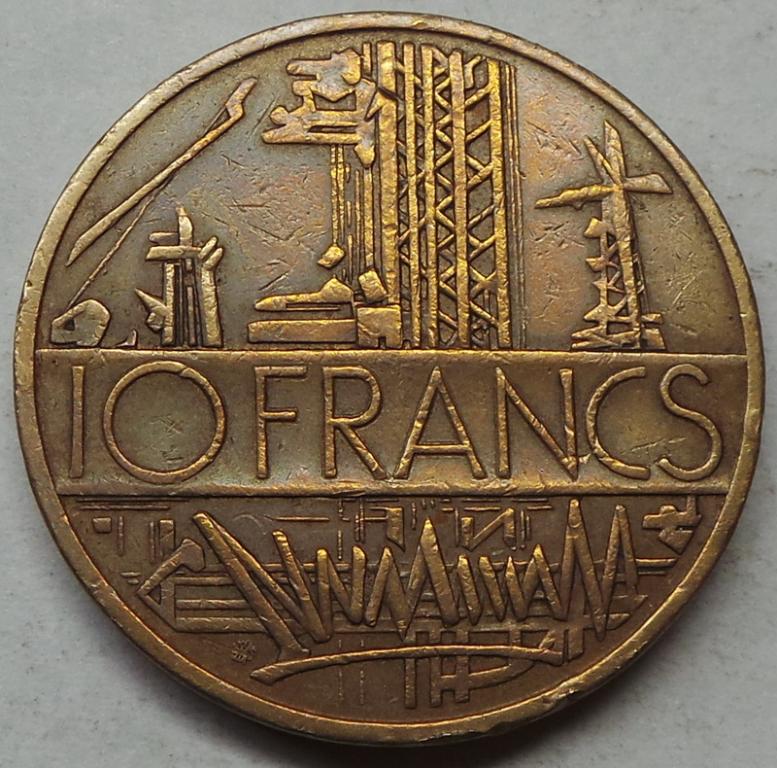 Франция 10 франков 1980 года KM#940