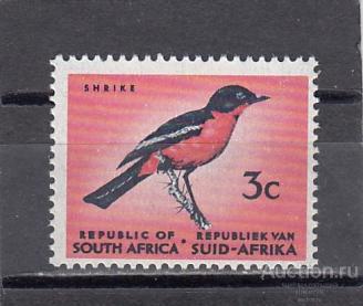 SOUTH AFRICA  АФРИКА  Фауна Птицы № 292   1961  5 Евро    Сост**  MNH
