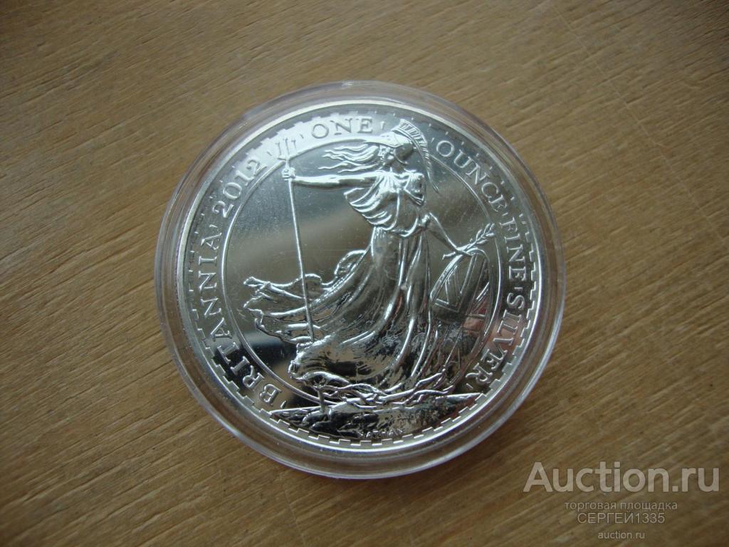 Великобритания 2 фунта 2012 Стоящая Британия СЕРЕБРО 32,45 гр d-40мм