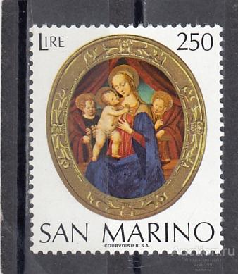 SAN  MARINO  САН МАРИНО  Религия Рождество  № 1082  1974  Сост**  MNH