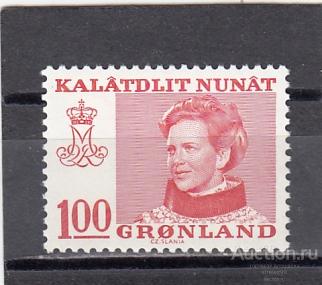 GRONLAND  ГРЕНЛАНДИЯ  Королева  Стандарт  № 101  1977  Сост**  MNH