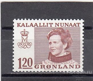 GRONLAND  ГРЕНЛАНДИЯ  Королева  Стандарт  № 107  1978  Сост**  MNH