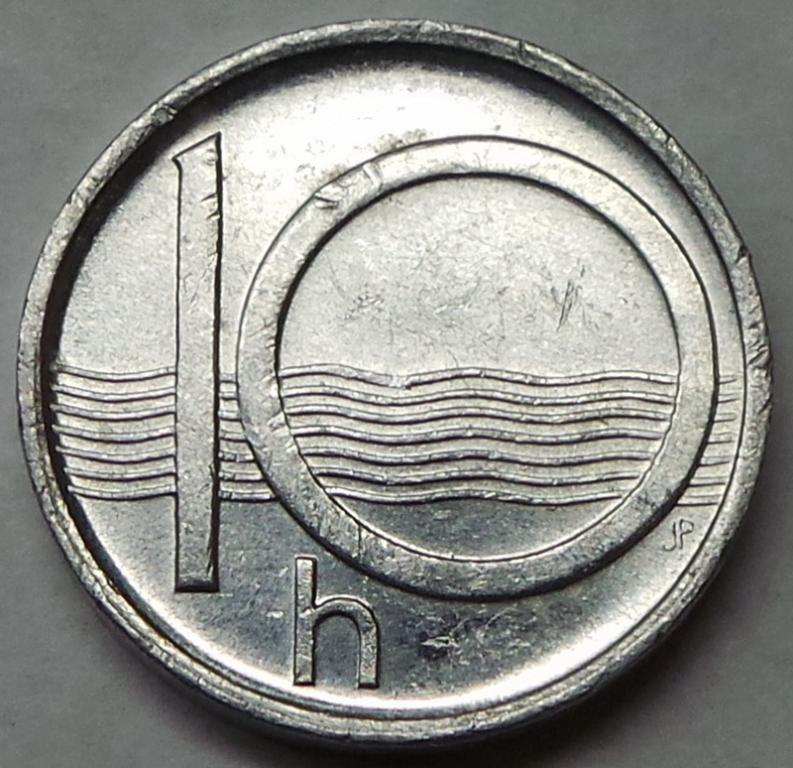 Чехия 10 геллеров 1996 (m) года (1) KM#6