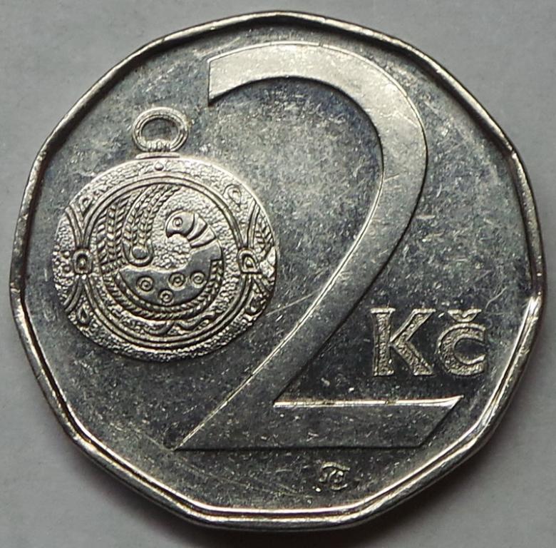 Чехия 2 кроны 2007 (m) года (3) KM#9
