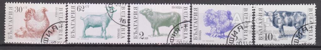 Болгария 1991 домашние животные Mi3881-3885