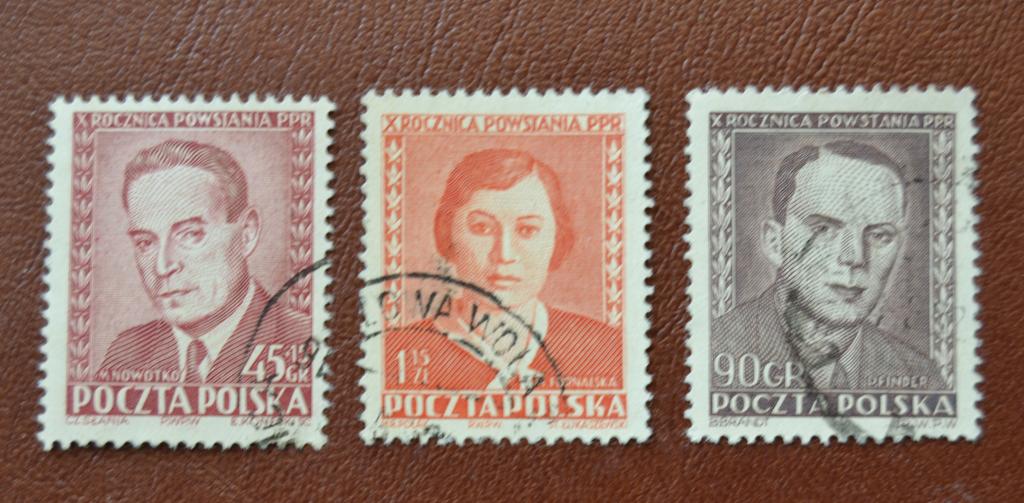 Польша 1952 год Антифашисты - 10 лет восстания  Польской  рабочей  партии Гаш