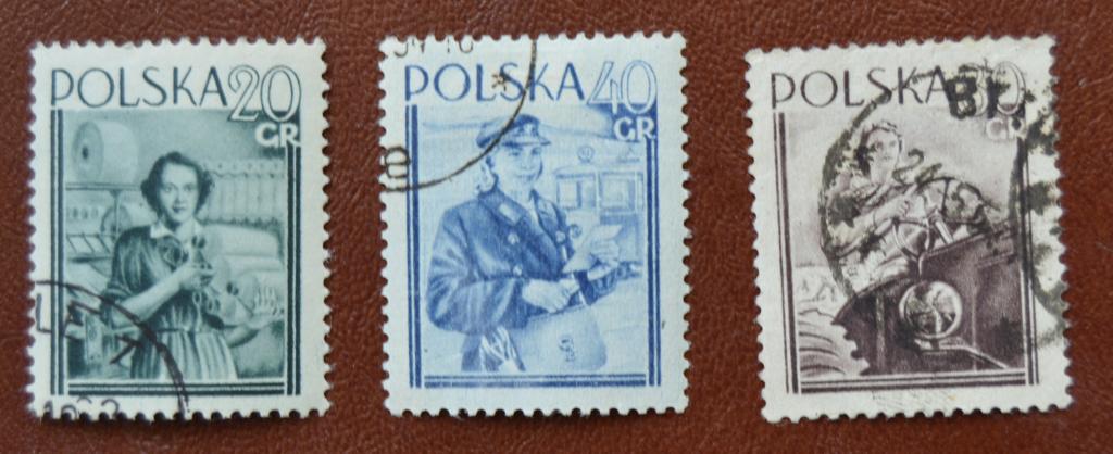 Польша 1954 год Международный Женский День - 8  Марта  Гаш