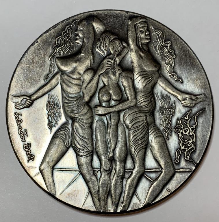 Медаль мира.Сальвадор Дали.Израиль.1978 год.Серебро.