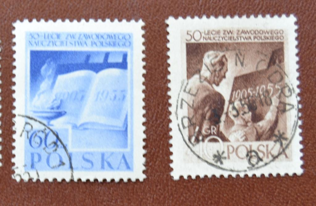 Польша 1955 год 50 лет Профсоюзу Польских Учителей Гаш