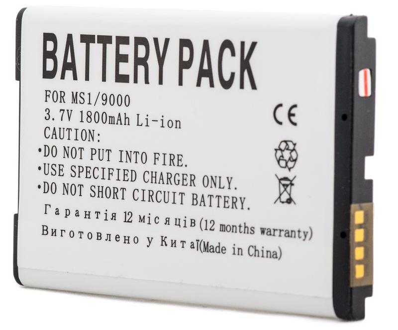 Аккумулятор PowerPlant Blackberry 9000 (M-S1) 1800mAh (DV00DV6173)