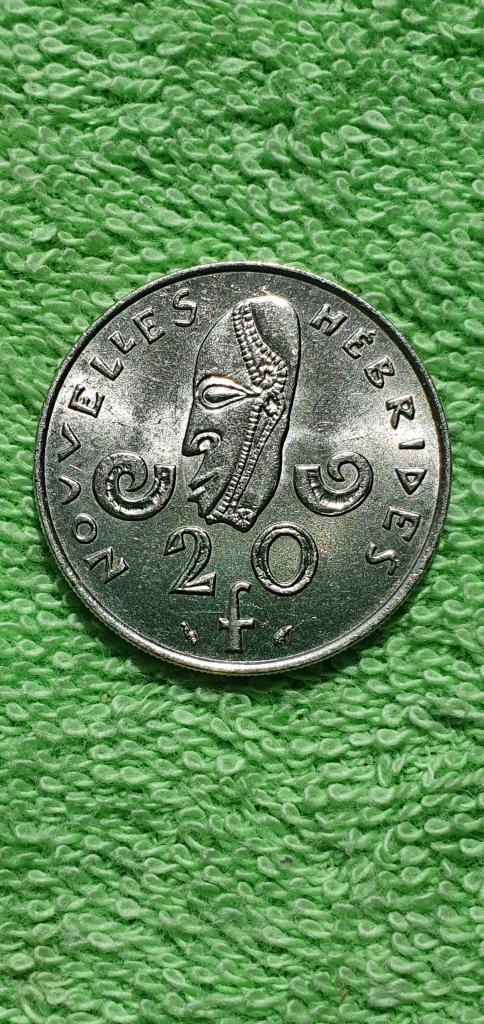 20 франков, 1975 год, Новые Гебриды - кондоминиум Великобритании и Франции