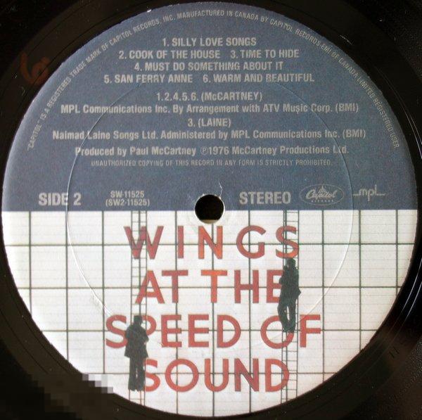 McCartney, Paul & Wings - At The Speed Of Sound (Canadian LP) 