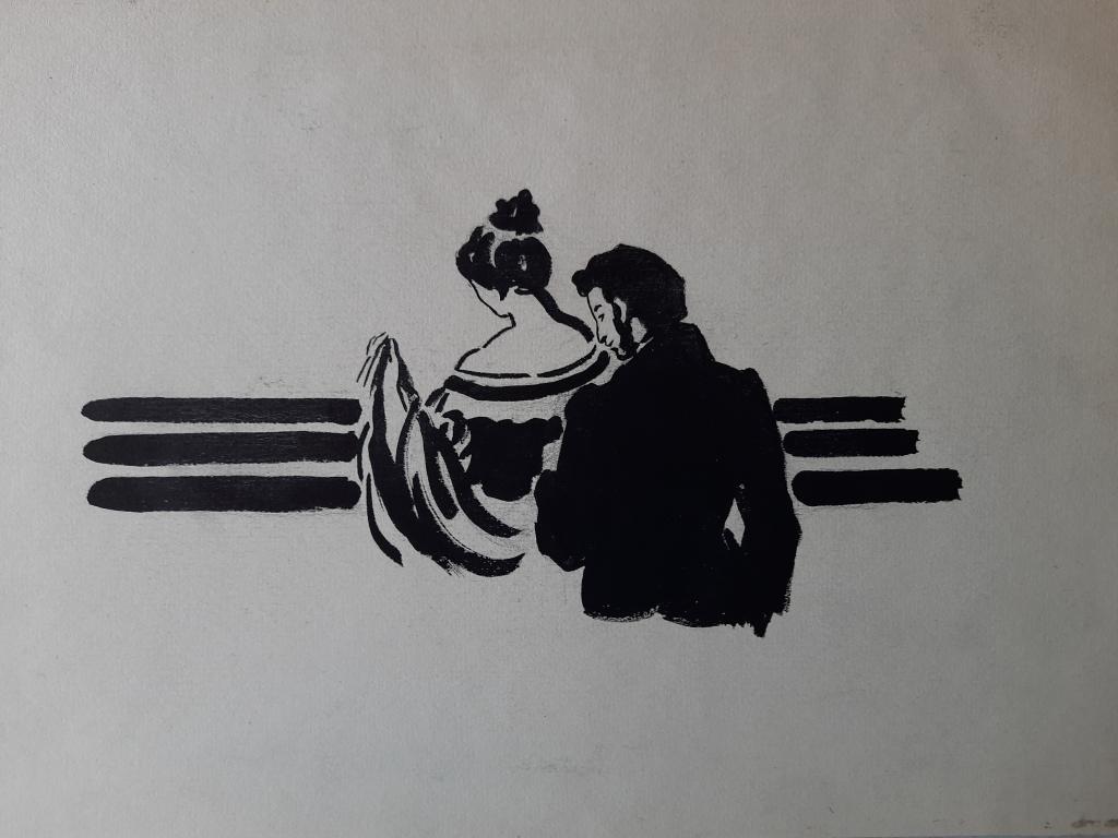 Рудаков М.З. (1914-1985) "Пушкин и Натали"