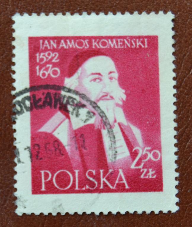 Польша 1957 год Чешский  педагог, философ Ян Амос Коменский  Гаш