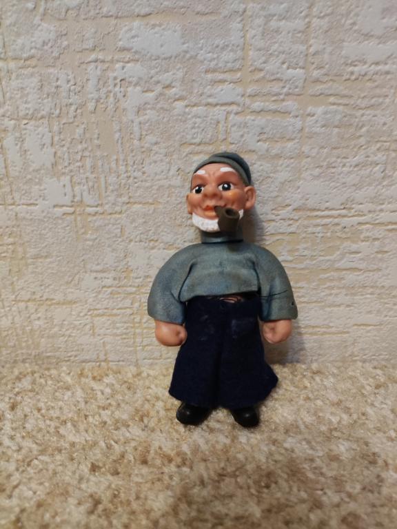 Кукла капитан моряк боцман ГДР родная одежда