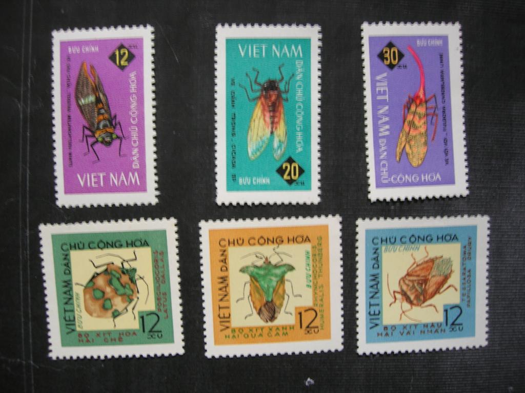 Вьетнам 1965 насекомые   MNH/MNG