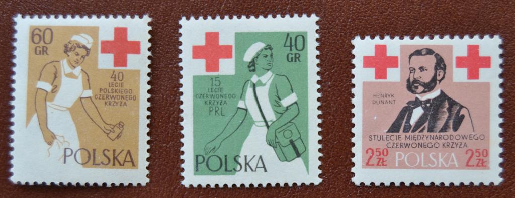 Польша 1959 год   40 лет Польскому Красному Кресту - Медицина MNH