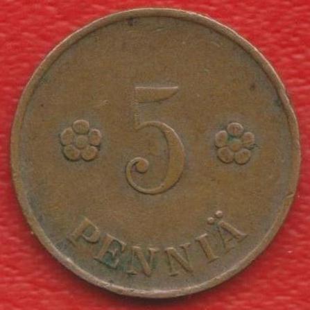 Финляндия 5 пенни 1920 г.