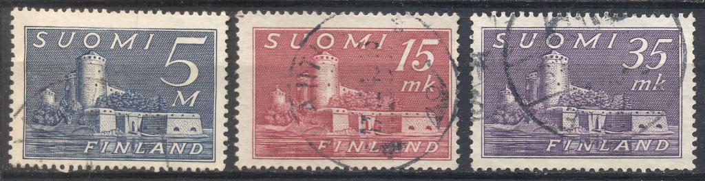 Финляндия 1945-49 г. стандарт Архитектура гашеная