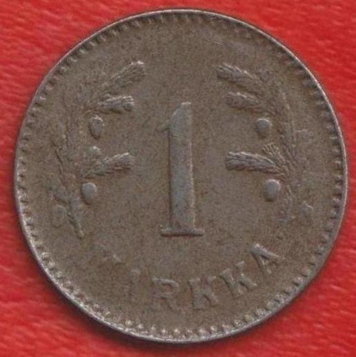 Финляндия 1 марка 1948 г. L железо