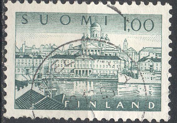 Финляндия 1963 г.  стандарт Архитектура  гашеная