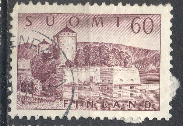 Финляндия 1957 г.  стандарт Архитектура  гашеная