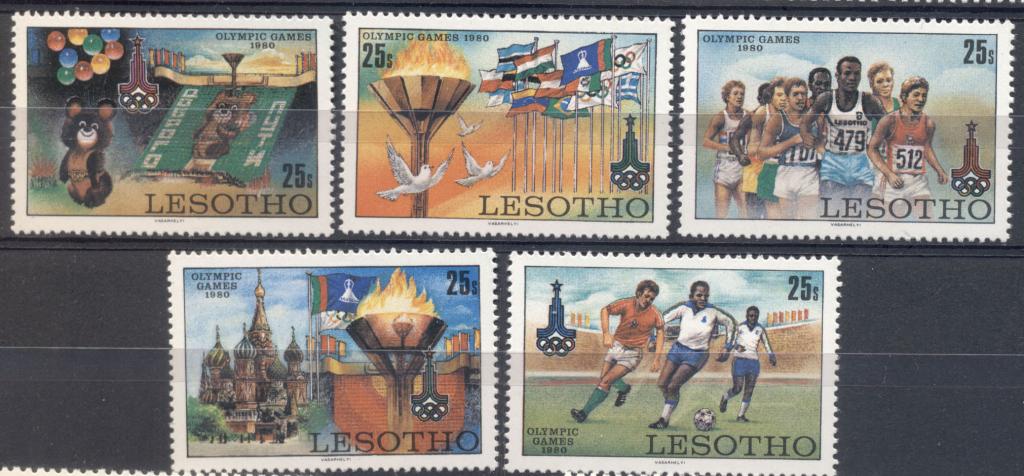 Лесото 1980 г. серия Олимпийские игры в Москве  негашеная**