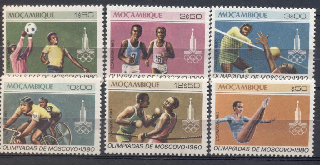 Мозамбик 1980 г. серия Олимпийские игры в Москве  негашеная**