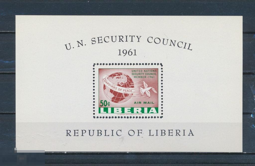 ЛИБЕРИЯ 1961. Совет Безопасности ООН. ** 