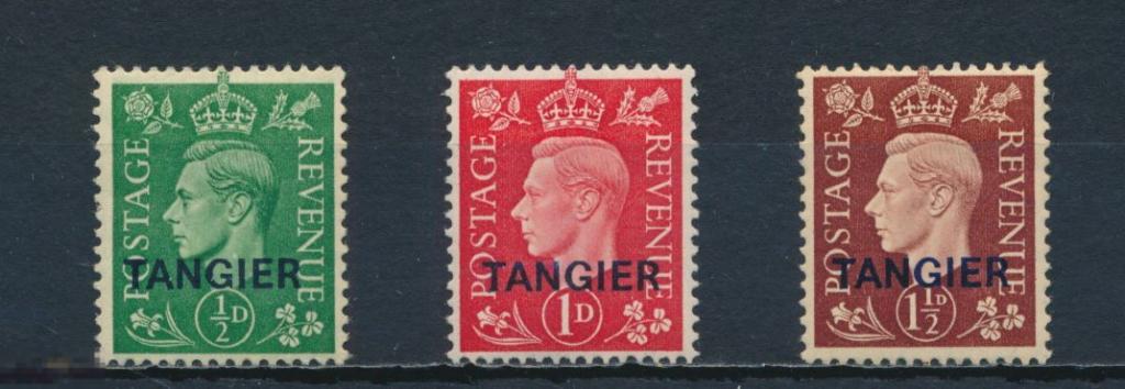 ТАНЖЕР. 1/2d. - 1 1/2d. Король Георг VI. * 