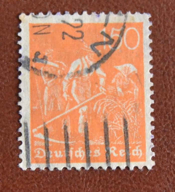 Германия 1921 год Крестьяне Жнецы   Гаш