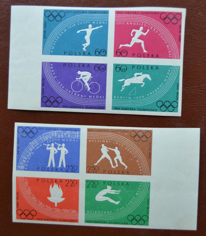 Польша 1960 год  Спорт - Олимпийские Игры  в  Риме Без зуб MNH