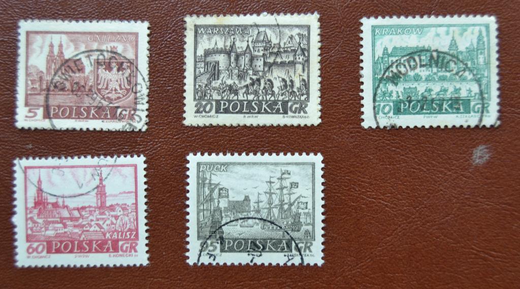 Польша 1960 год  Исторические города Польши  Гаш