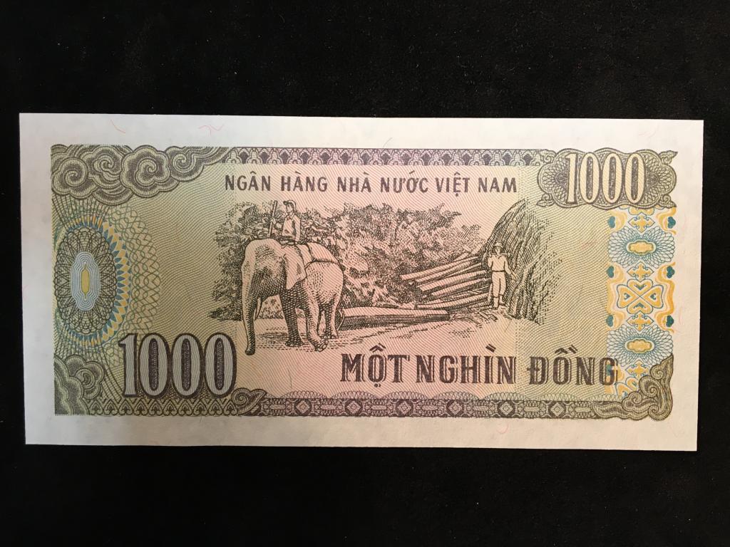 Вьетнам 1000 донгов 1988г. ПРЕСС UNC