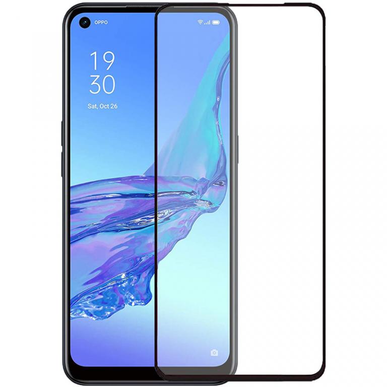 Защитное стекло Full screen PowerPlant для Oppo A53, Black (GL609345)