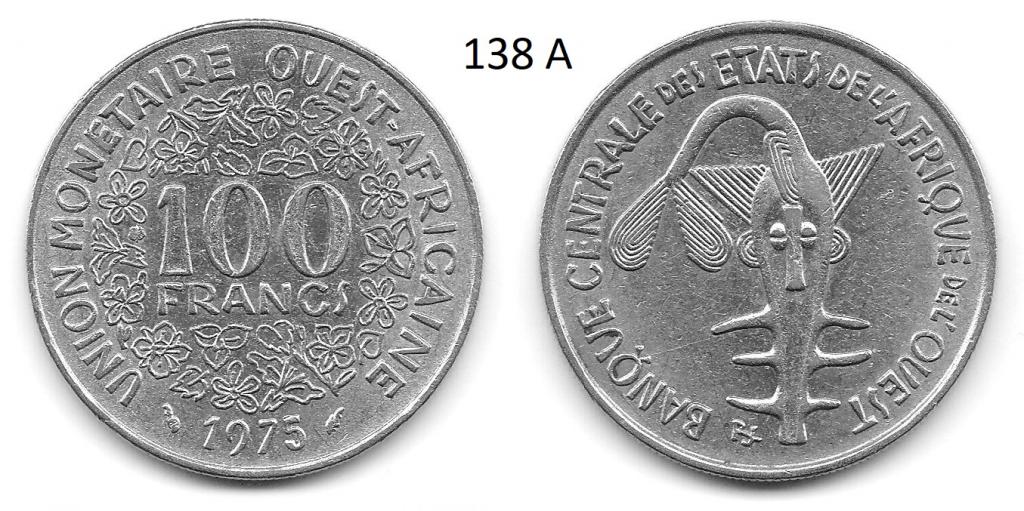 Западная Африка. 100 франков. 1975 год.