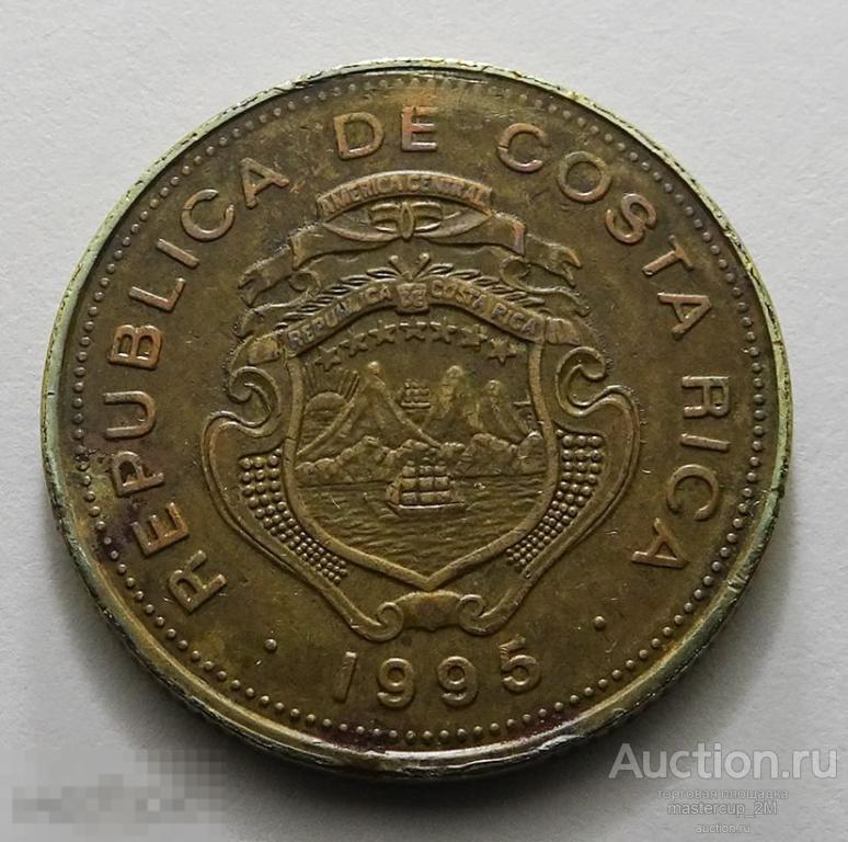Коста-Рика. Набор монет 25, 50, 100, 500 колонов 1995-2014 г.