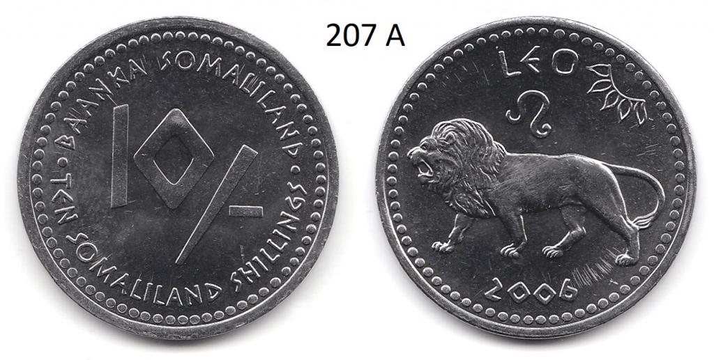 Сомалиленд 10 шиллингов 2006 год.