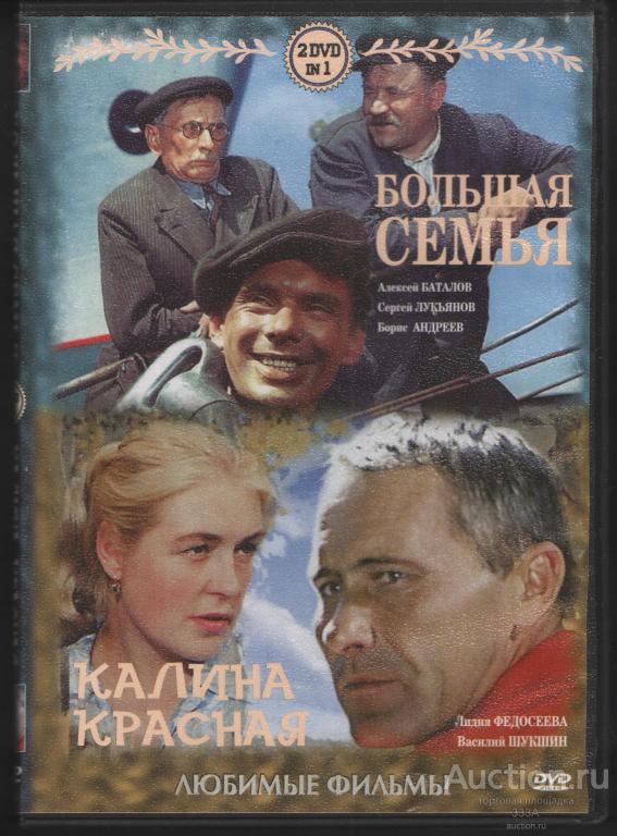 DVD диск фильм  Большая семья.Калина красная