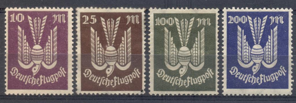 Германия  1923 г. серия-1 АВИАПОЧТА  стандарт  негашеная**