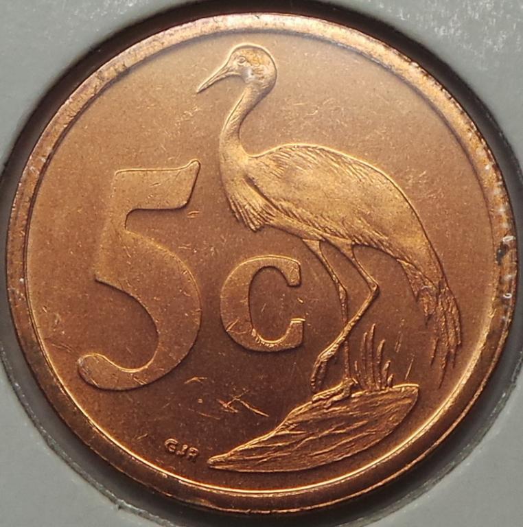 Южная Африка 5 центов 2005 года ЮАР Южно-Африканская Республика КМ#291