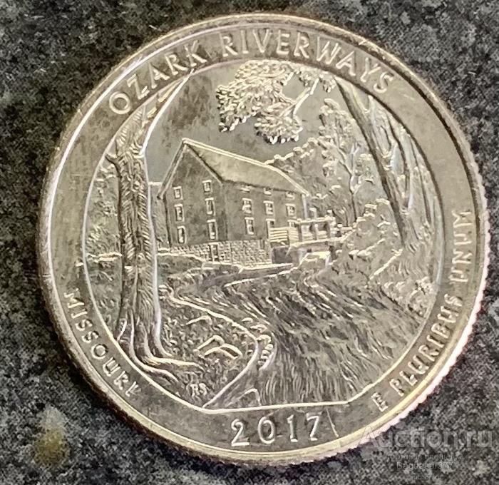 США 25 ЦЕНТОВ  2017 г D (СМ.ФОТО)
