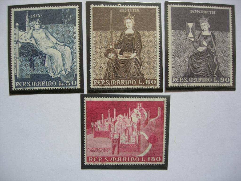 Сан-Марино 1969 Лоренцетти - живопись  (фрески)   MNH