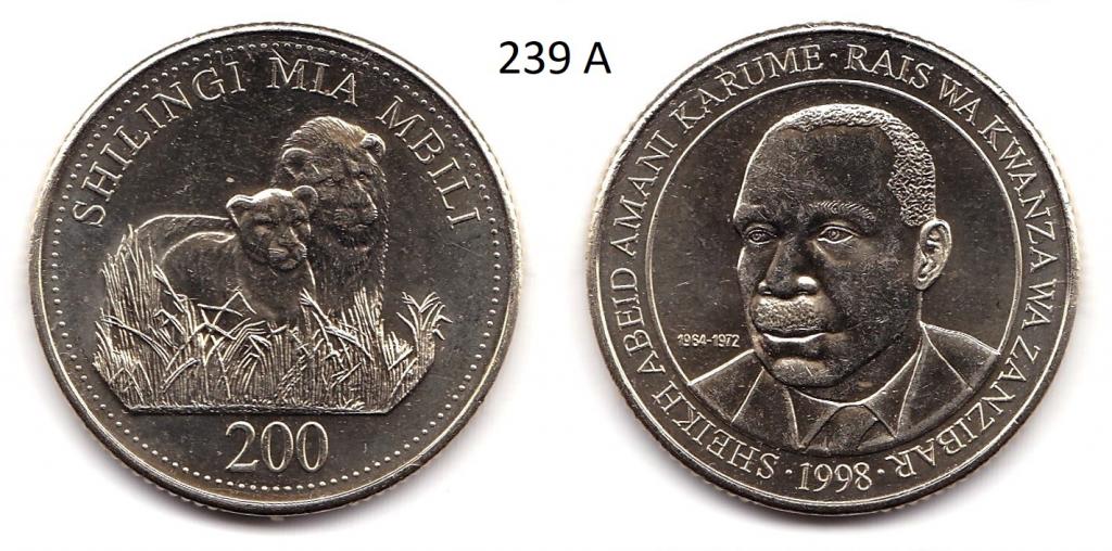 Танзания. 200 шиллингов. 1998 год.