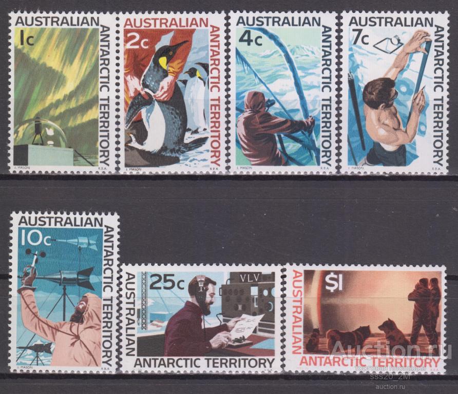 Австралийская Антарктика AAT 1966 исследование Антарктики Mi8-10,12,13,16,18 MNH